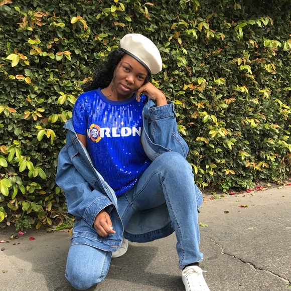 Sequin WORLDNET shirt - Picture 2 of 3